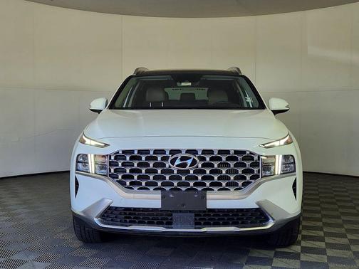 Quartz White 2022 Hyundai SANTA FE HEV SEL Premium