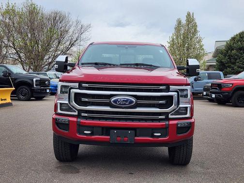 Rapid Red Metallic Tinted Clearcoat 2022 Ford F-350 Platinum