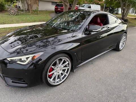 Black Obsidian 2017 INFINITI Q60 3.0t Red Sport 400