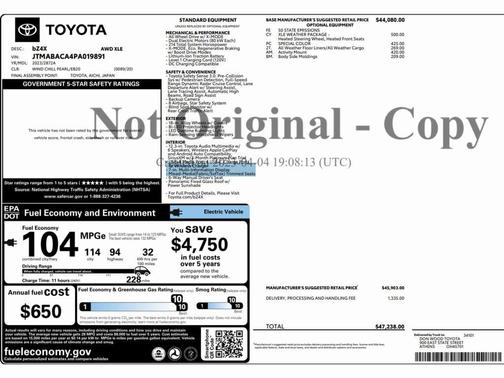 2023 Toyota bZ4X XLE