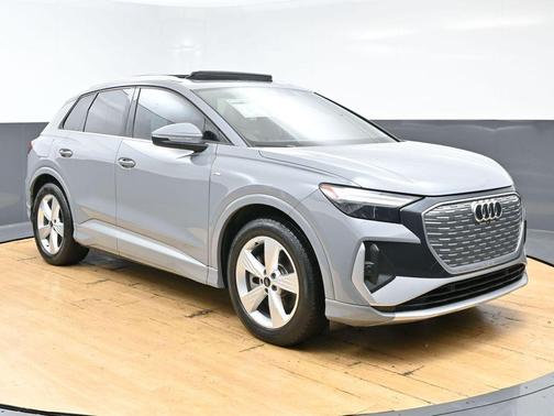 Pebble Gray 2024 Audi Q4 e-tron Premium 55 quattro