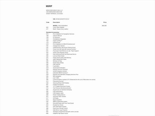 2023 Mercedes-Benz EQE 500 4MATIC+