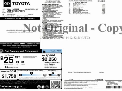 2022 Toyota GR86 Premium