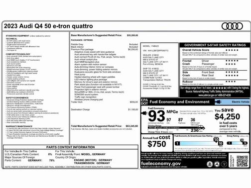 2023 Audi Q4 e-tron Premium Plus 50 quattro