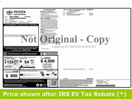 2017 Toyota Prius Prime Premium