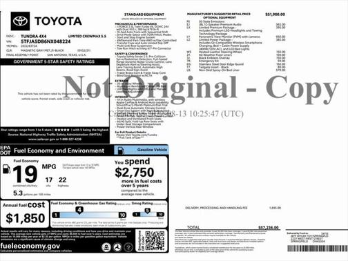 2022 Toyota Tundra Limited