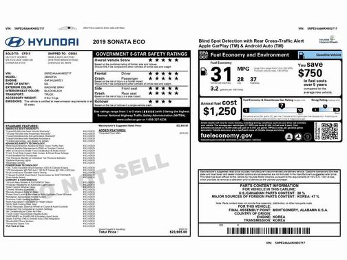 2019 Hyundai SONATA ECO