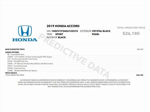 2019 Honda Accord Sport