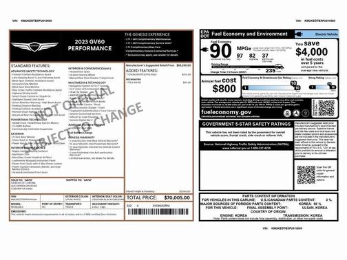 2023 Genesis GV60 Performance AWD