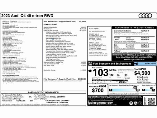 2023 Audi Q4 e-tron Premium Plus 40 RWD