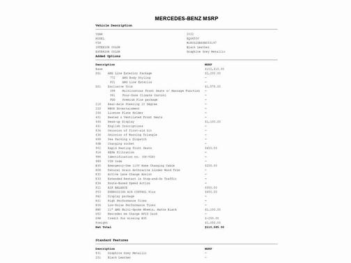 2022 Mercedes-Benz EQS 450+ 4MATIC