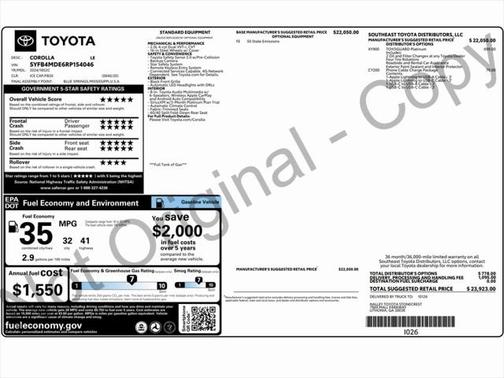 2024 Toyota Corolla LE