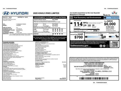Lucid Blue 2025 Hyundai IONIQ 5 Limited
