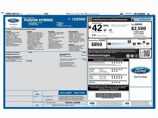 2018 Ford Fusion Hybrid S