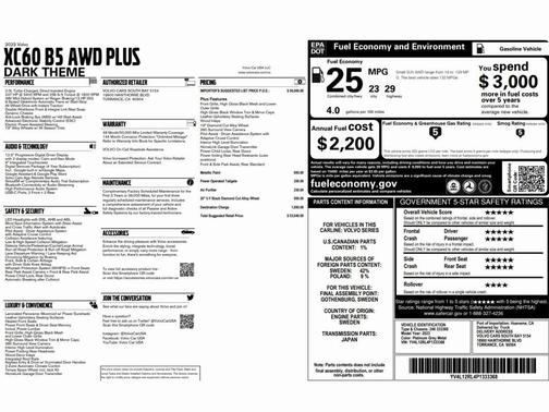 2023 Volvo XC60 Plus Dark Theme
