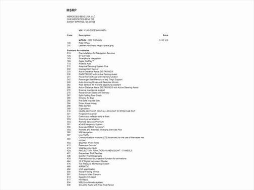 2022 Mercedes-Benz EQS 450+ 4MATIC