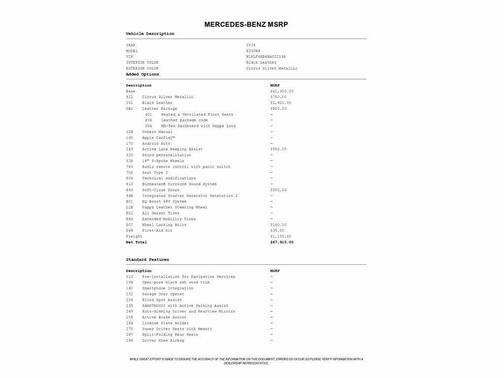 2024 Mercedes-Benz E-Class E 350