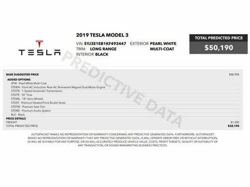2019 Tesla Model 3 Long Range