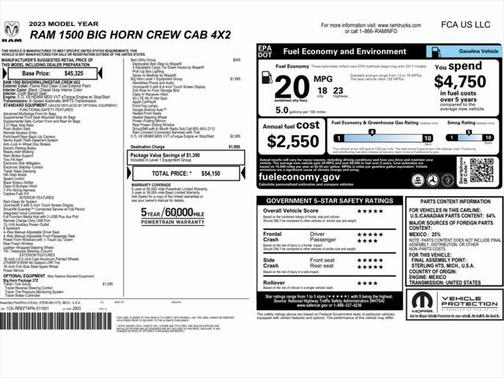 2023 RAM 1500 Big Horn/Lone Star