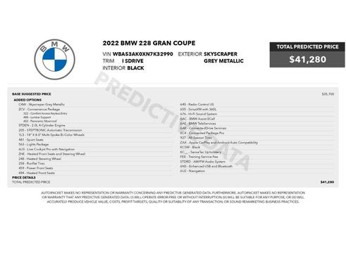 Storm Bay Metallic 2022 BMW 228 Gran Coupe i sDrive