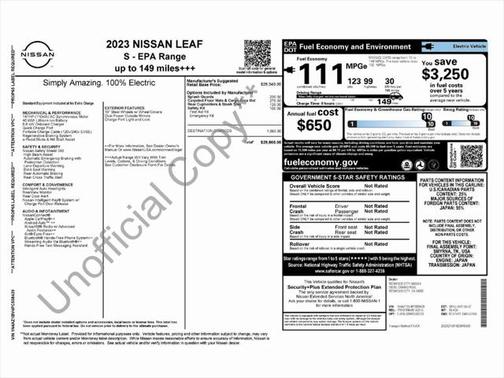 2023 Nissan Leaf S 40 kWh