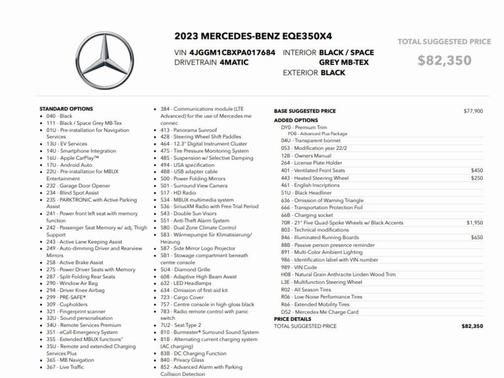 2023 Mercedes-Benz EQE 350 4MATIC