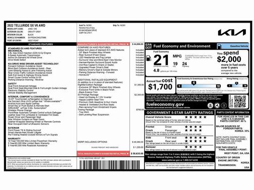 2022 Kia Telluride SX