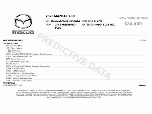 2023 Mazda CX-50 2.5 S Preferred Plus Package