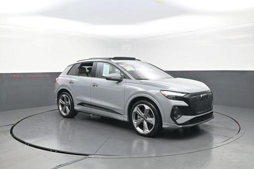 Pebble Gray 2025 Audi Q4 e-tron Premium Plus 55 quattro