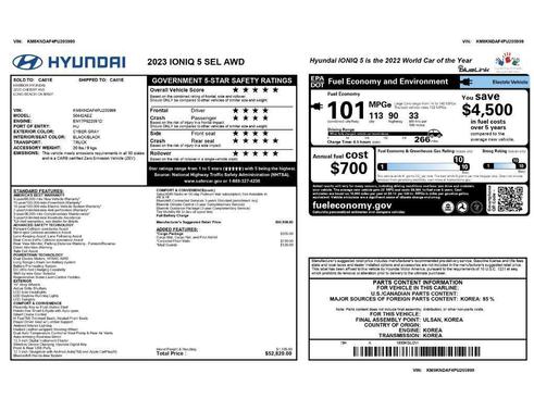 Cyber Gray 2023 Hyundai IONIQ 5 SEL