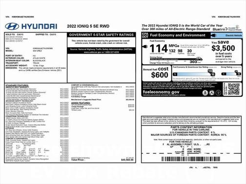 2022 Hyundai IONIQ 5 SE