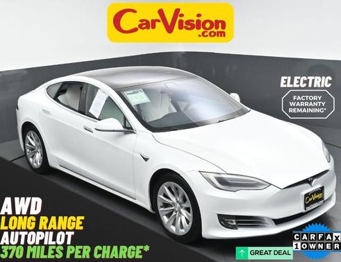 Pearl White Multi-Coat 2019 Tesla Model S Long Range