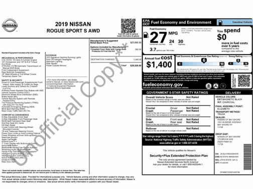 2019 Nissan Rogue Sport S