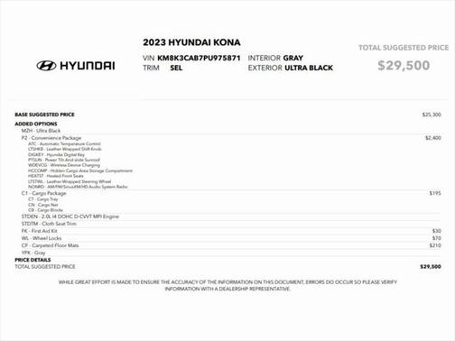 2023 Hyundai KONA SEL
