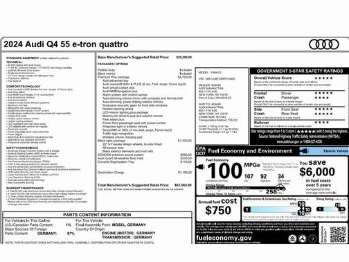 2024 Audi Q4 e-tron Premium Plus 55 quattro