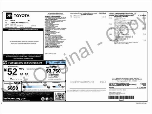 2023 Toyota Prius XLE