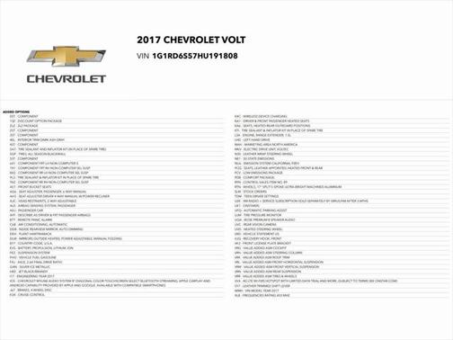 2017 Chevrolet Volt Premier