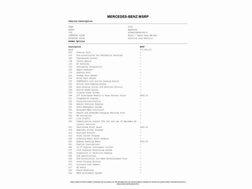 2023 Mercedes-Benz EQE 350 4MATIC