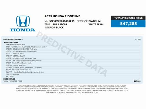 2025 Honda Ridgeline TrailSport