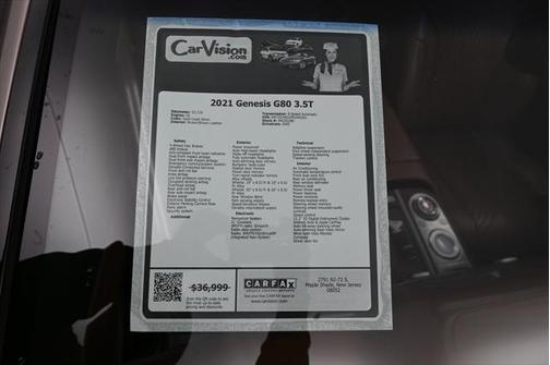 2021 Genesis G80 3.5T AWD
