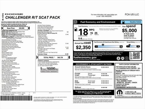 2018 Dodge Challenger R/T Scat Pack