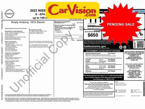 2023 Nissan Leaf S 40 kWh