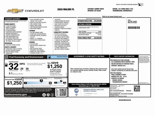 2020 Chevrolet Malibu 1LS