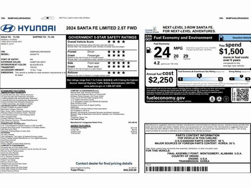 2024 Hyundai SANTA FE Limited