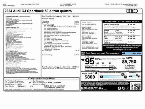 2024 Audi Q4 e-tron Premium Plus 50 quattro