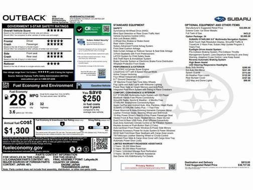 2018 Subaru Outback 2.5i Limited