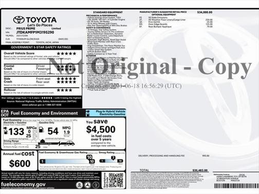 2021 Toyota Prius Prime Limited