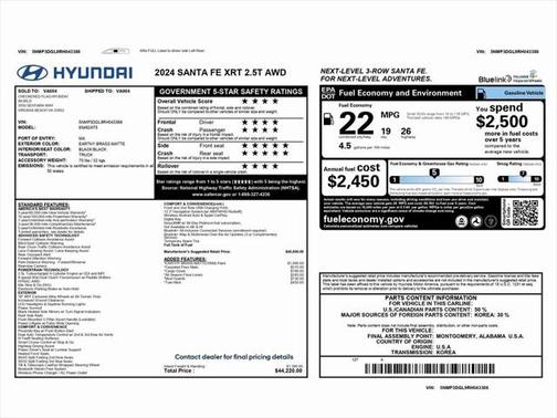 2024 Hyundai SANTA FE XRT