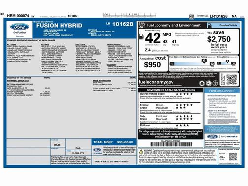 2020 Ford Fusion Hybrid SE
