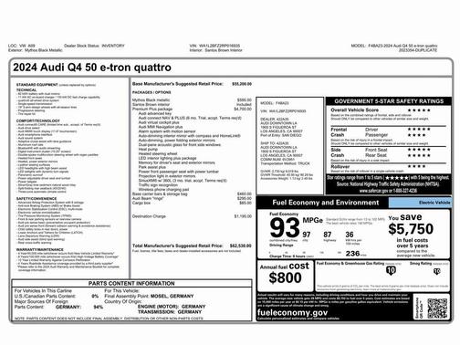 2024 Audi Q4 e-tron Premium Plus 50 quattro
